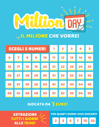 Estrazione Million Day e numeri Extra