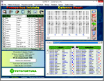 Schermata principale del software per il Totocalcio