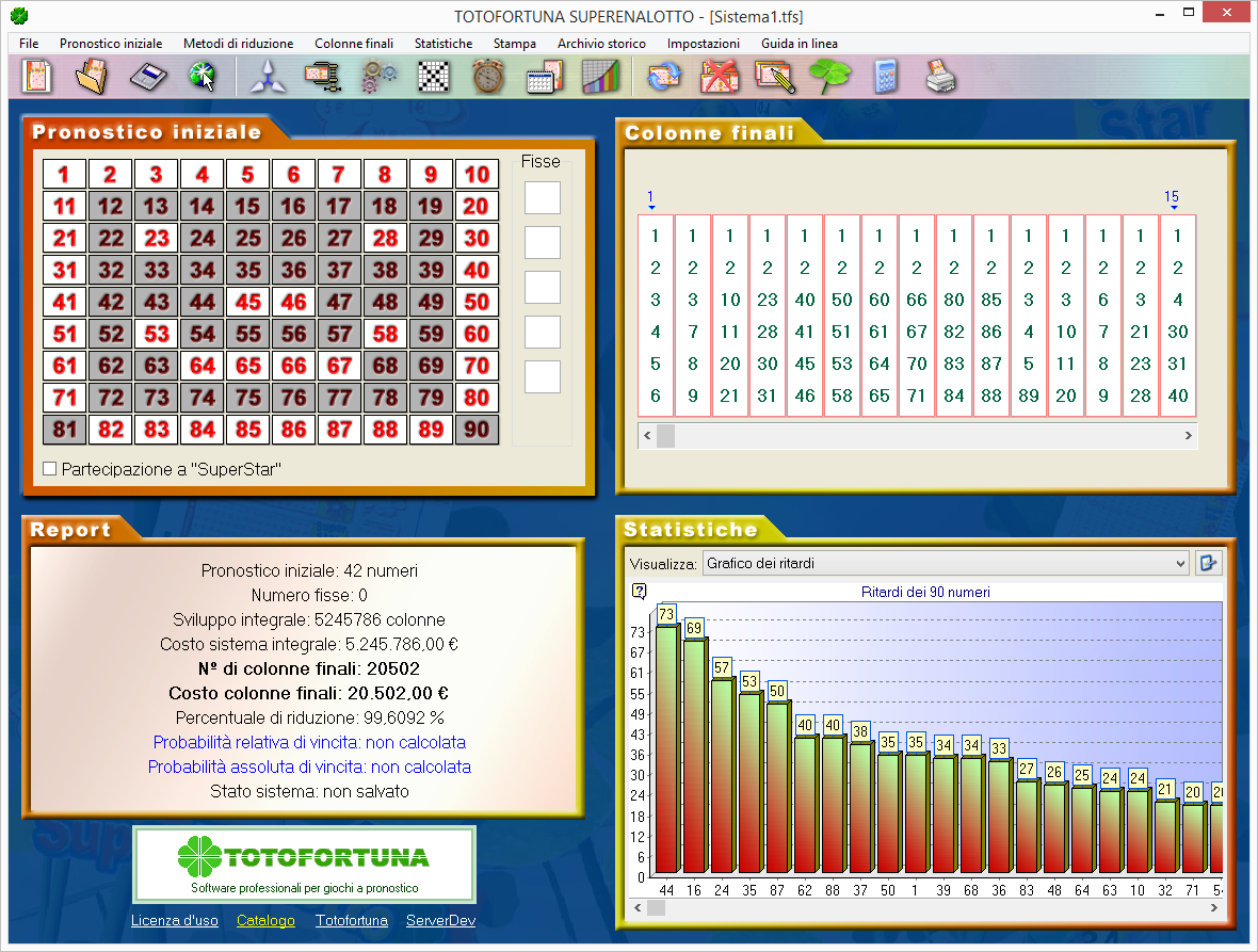 Software per il Superenalotto